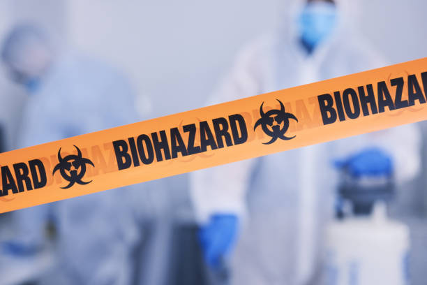 Professional Biohazard Cleanup technician working in Dover, NH